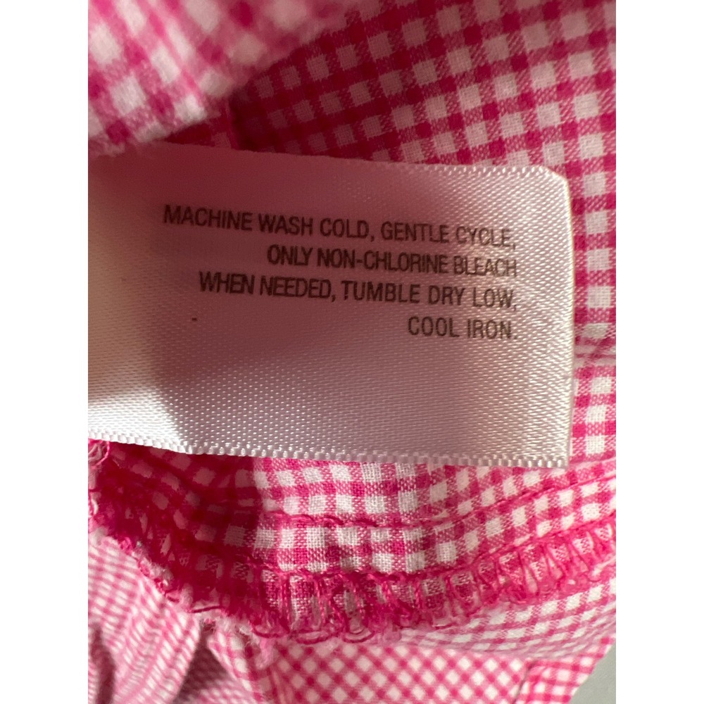 Old Navy Button Down Shirt Womens XXL Pink Gingham Western Pearl Snap Cotton - Picture 4 of 8